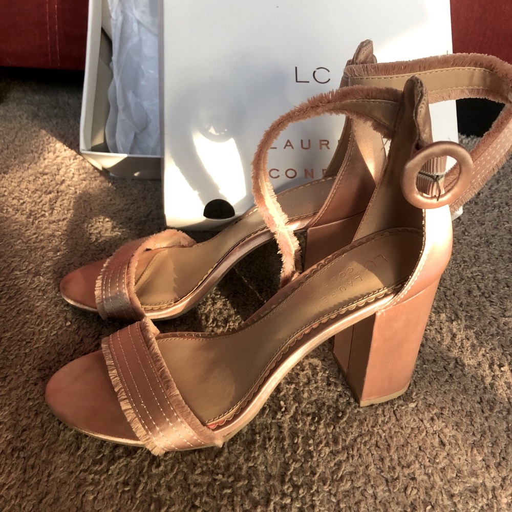 Blush Lauren Conrad high heel sandals 👡